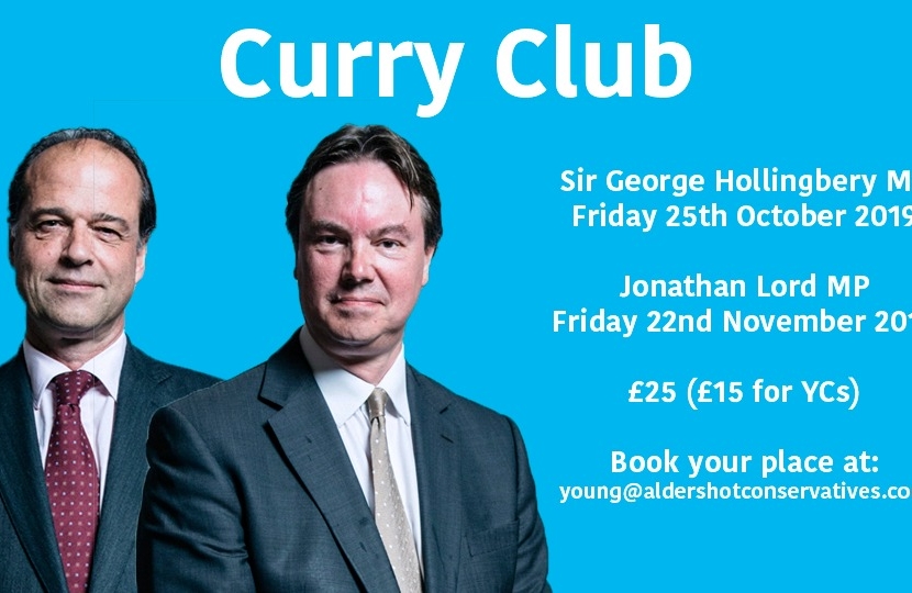 Curry Club with Sir George Hollingbery MP | Aldershot and North Hampshire