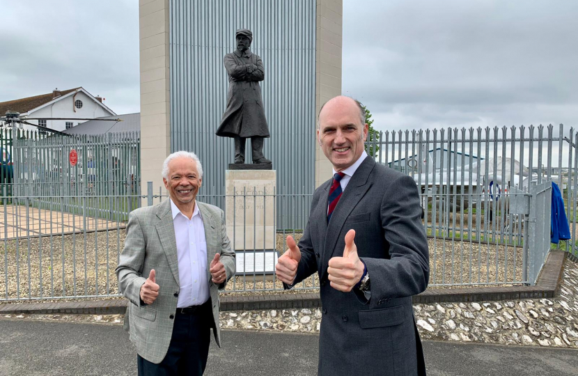 Michael Hope (left) with Leo Docherty MP