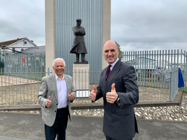 Michael Hope (left) with Leo Docherty MP